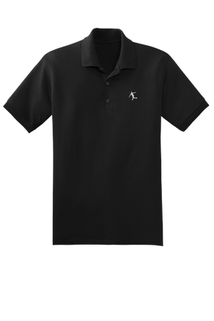 The Original Disc Golf Polo Shirt - Black/White