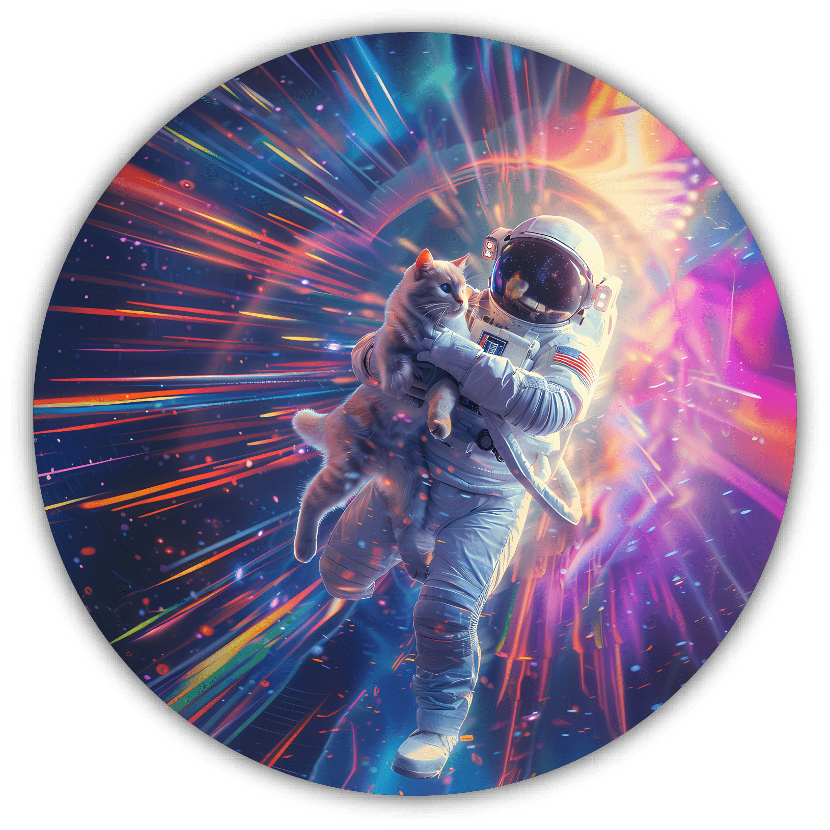 Galactic Catstronaut Disc Golf Disc