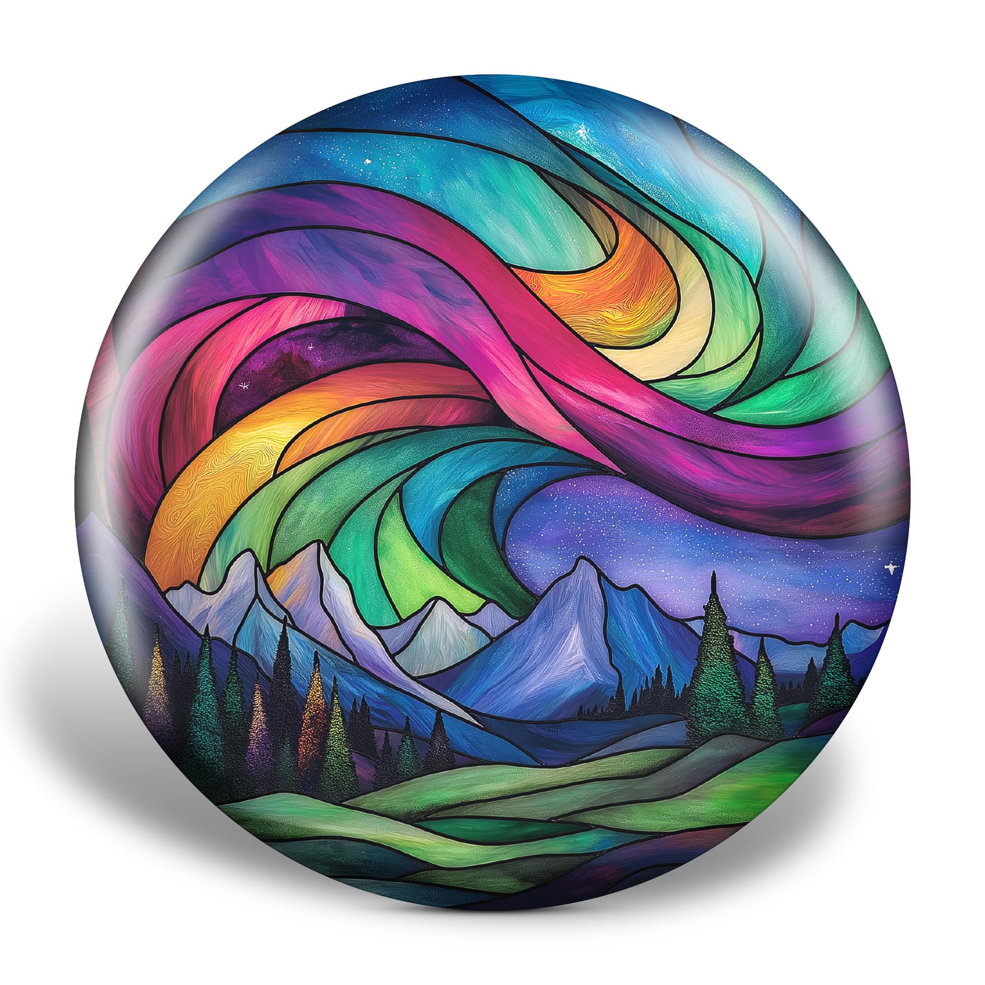 Aurora Stained Glass Disc Golf Disc