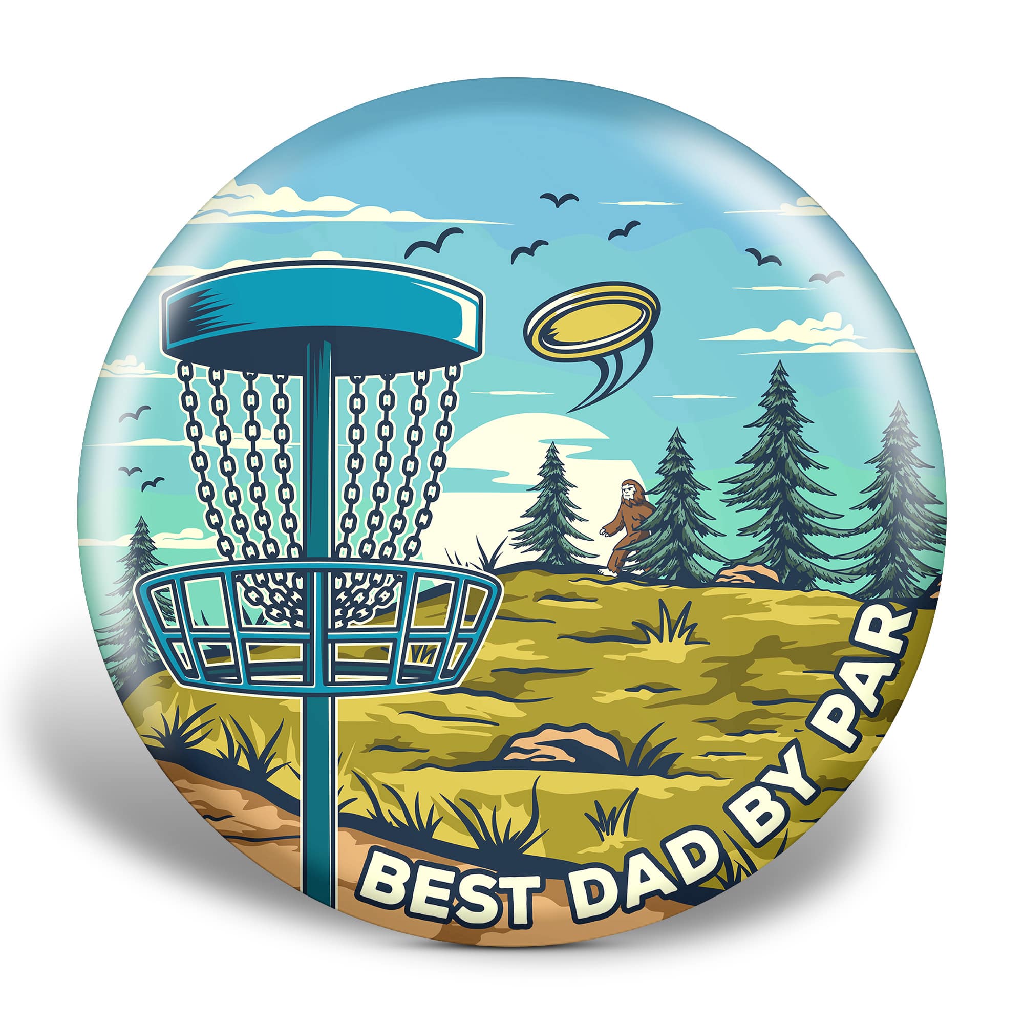 Best Dad by Par Graphic Disc Golf Disc