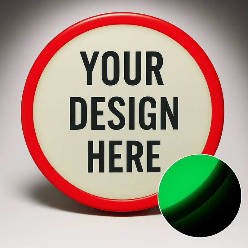 Fully Custom Glow in the Dark Disc Golf Disc