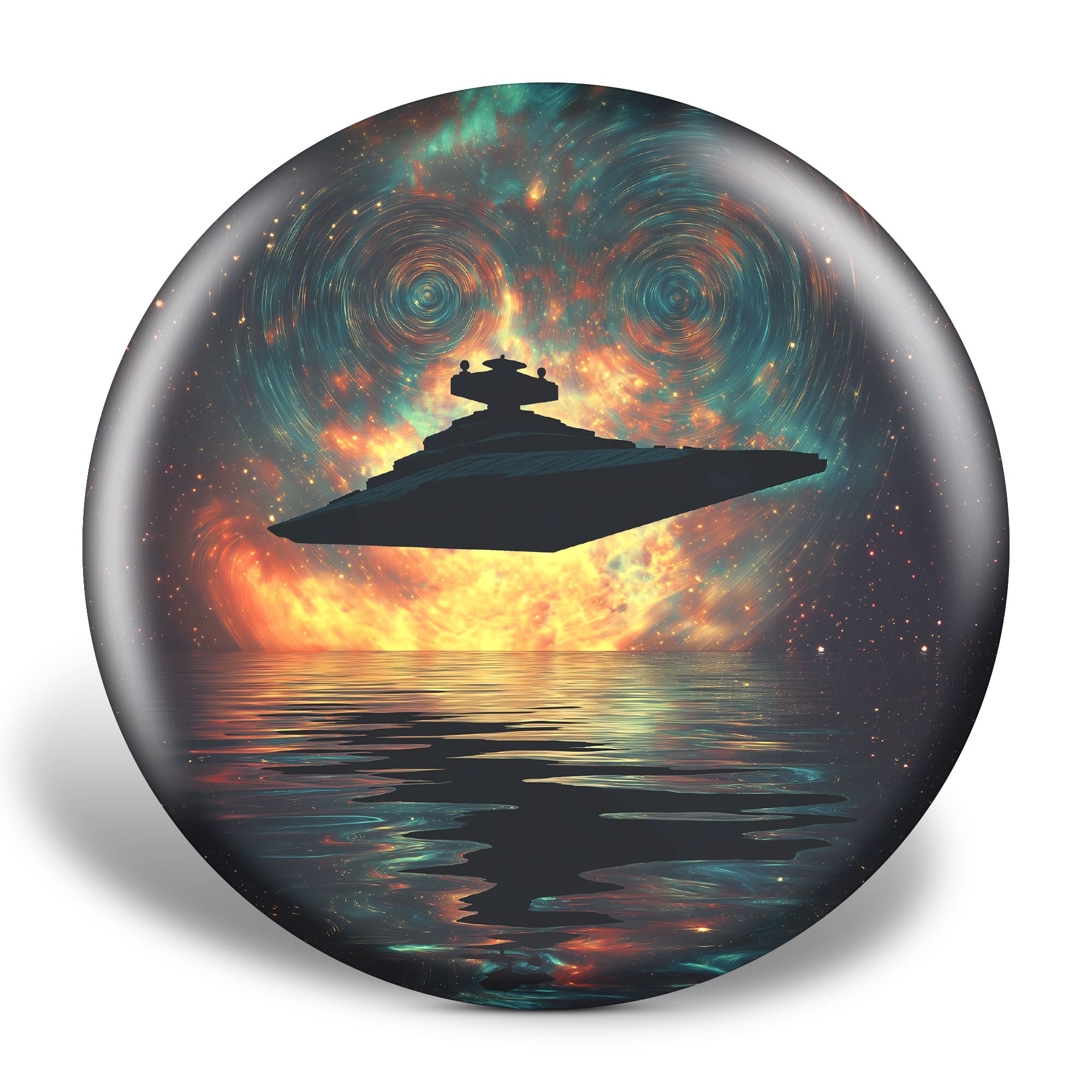 The Star Destroyer Custom Golf Disc - Bottom Stamped