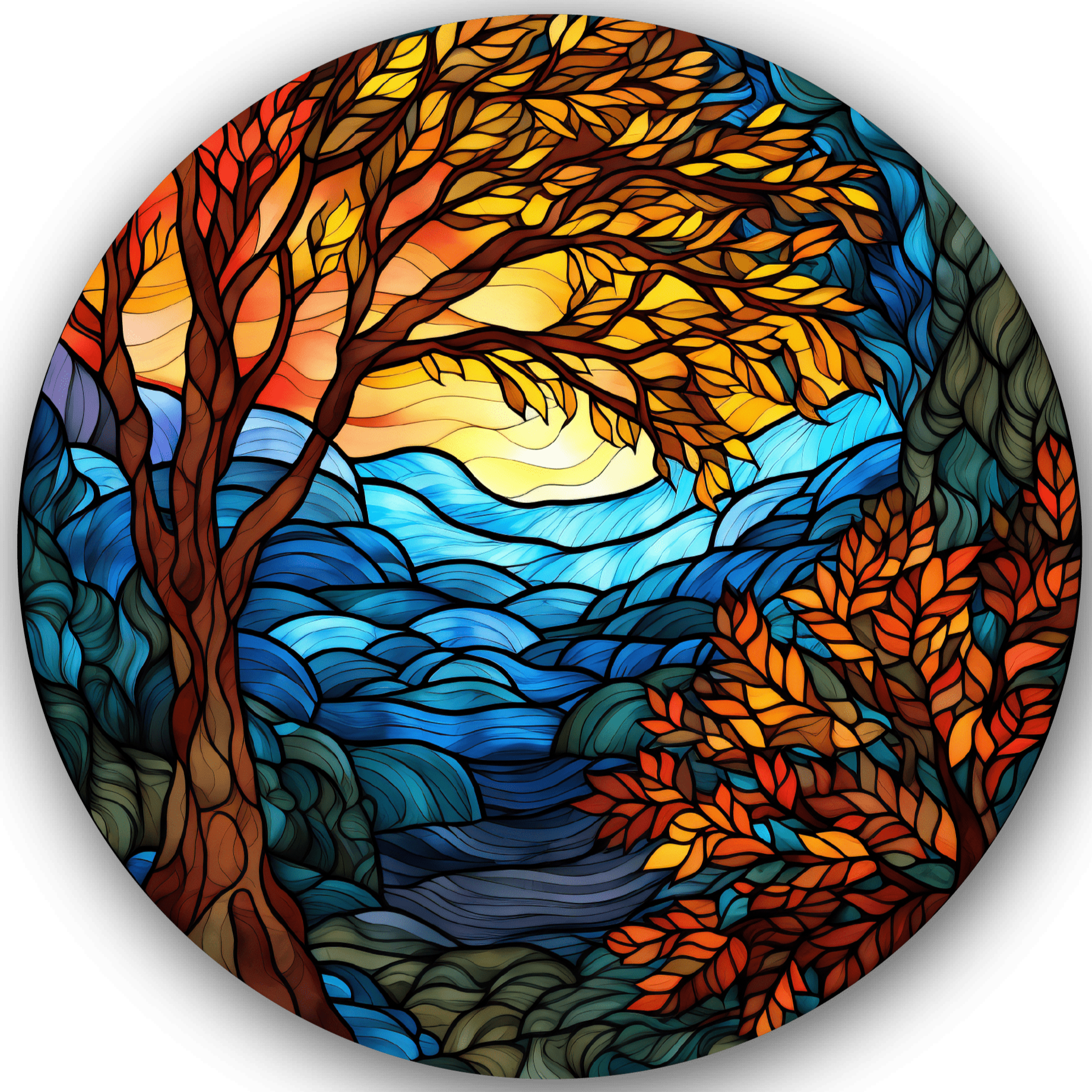 Stained Glass Disc Golf Disc