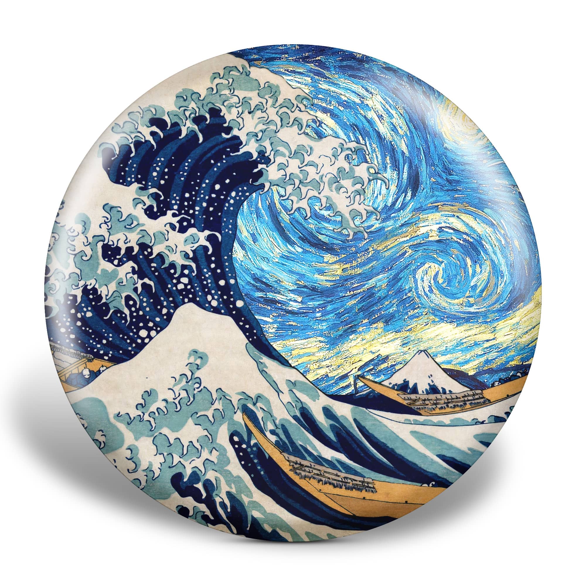 Starry Wave Stained Glass Disc Golf Disc