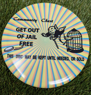 Get Out of Jail Card Custom Disc