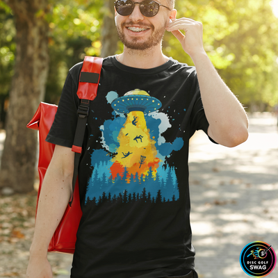 Disc Golf Alien Abduction T-Shirt